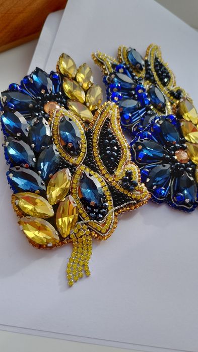 Брошка ручної роботи Патріотична брошка