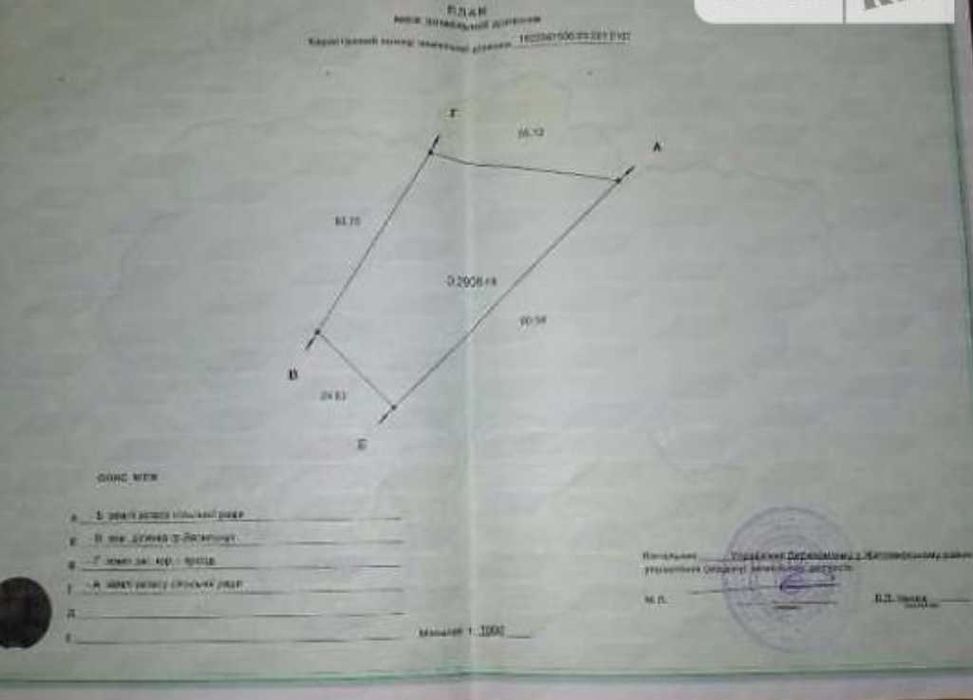 Продаж земельної ділянки 29 соток