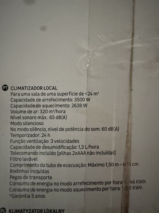 Ar condicionado portatil
