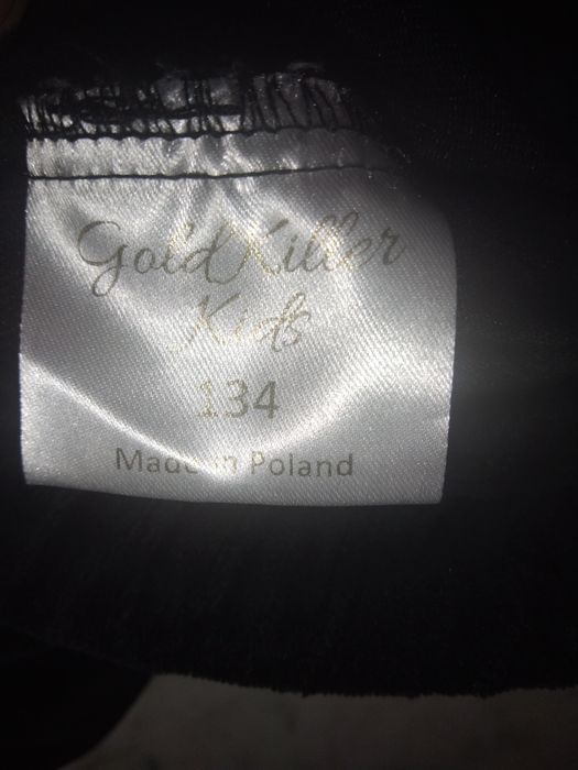 Dres welurowy Gold Killer