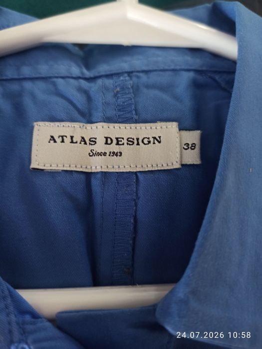 Atlas Design – damska koszula z krótkim rękawem, rozm. 38