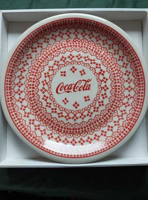 Coca Cola Bolesławiec talerz miska kubek