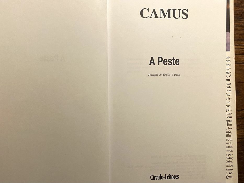 A Peste de Albert Camus