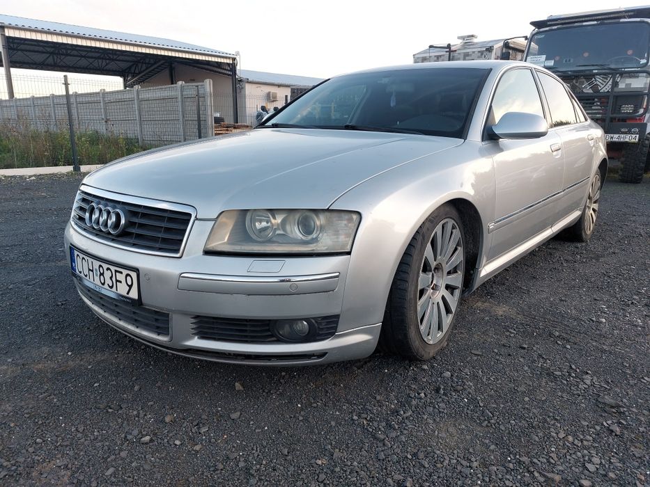 Audi A8 d3 4.0 Przód Maska Zderzak LY7W Lampy Pas Chłodnice CZĘŚCI
