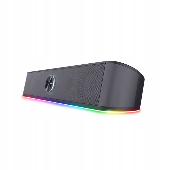 głośnik soundbar komputerowy pc rgb led 12w gamingowy stereo