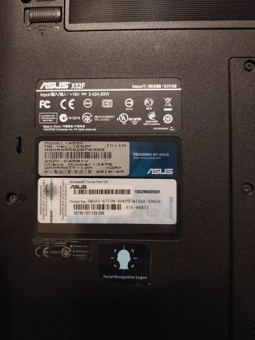 Laptop asus zapraszam