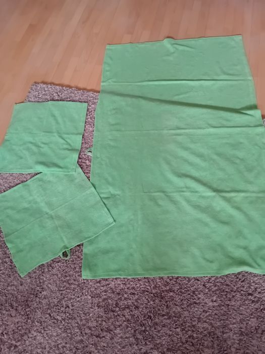 Recznik duży kąpielowy frotte plus dwa mniejsze