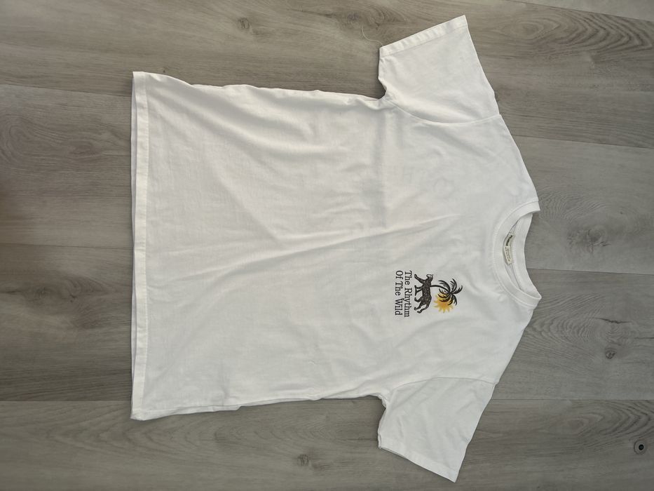 T-shirt biały z nadrukiem