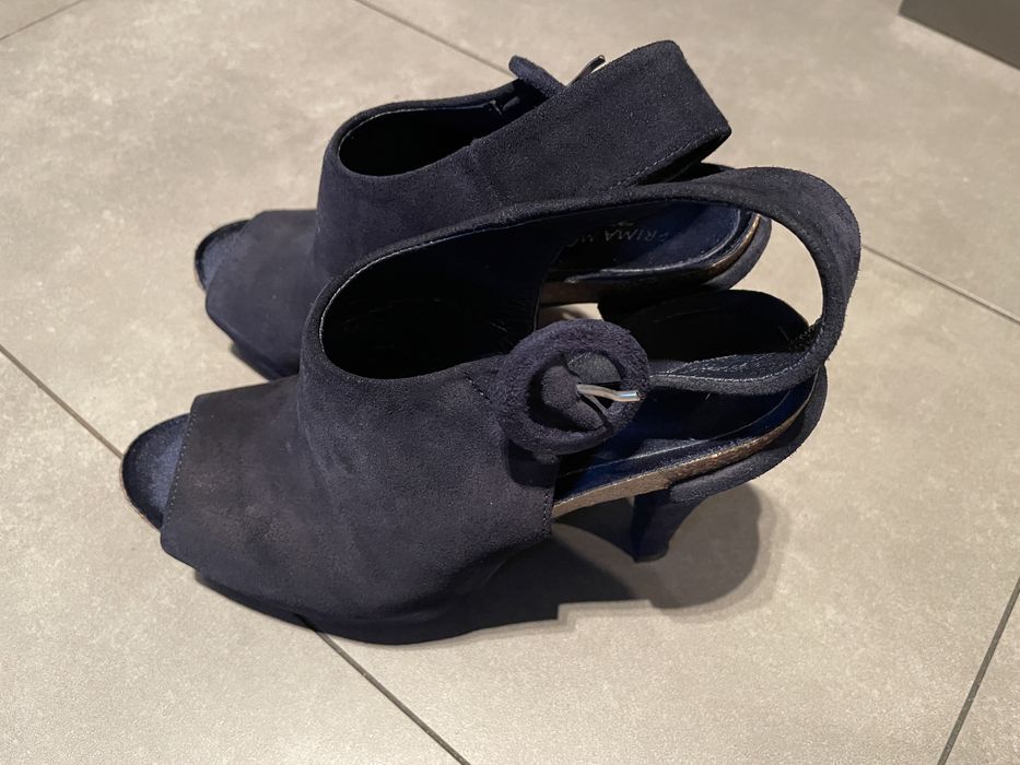 Prima moda buty zamszowe na obcasie