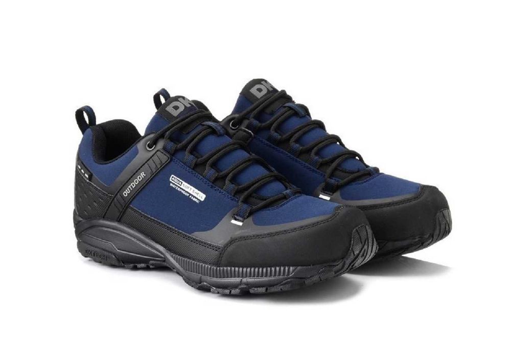 Granatowe Buty Męskie Trekkingowe DK 41-46 HIT