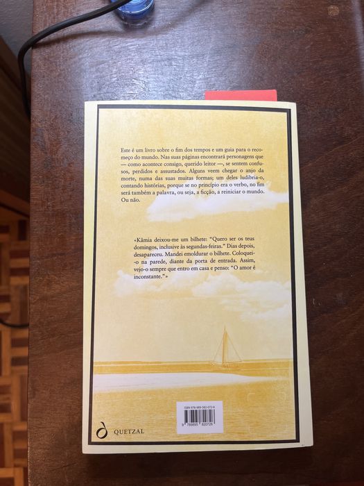 Livro de José Eduardo Agualusa-Quero ser os teus domingos