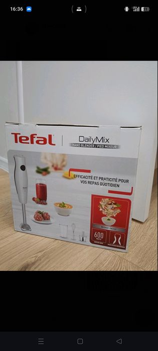 Blender kielichowy Tefal  600 W biały
