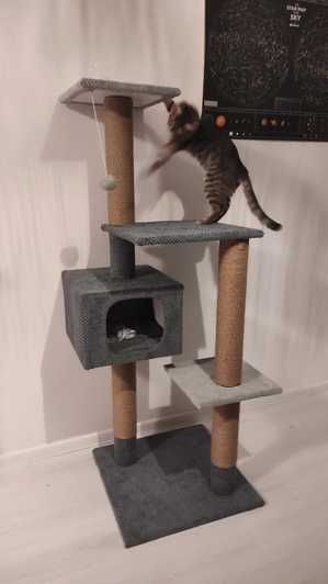 Домик когтеточка Игровой комплекс для кота дряпка кігтеточка будиночок