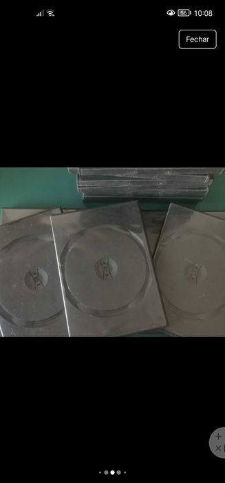 20 capas para DVD pretas
