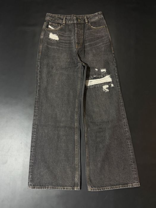 штаны Diesel D-Rise Straight Distressed Jeans