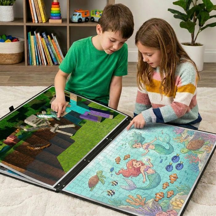 Organizer na puzzle 1000 el. PP, czarny, 20 przegródek