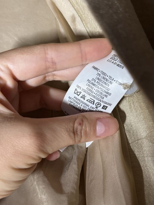 Подовжений піджак з льону Mark&Spencer