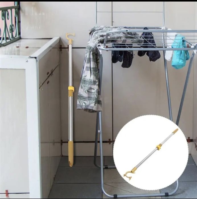 Вішалка знімач одягу з висоти палиця