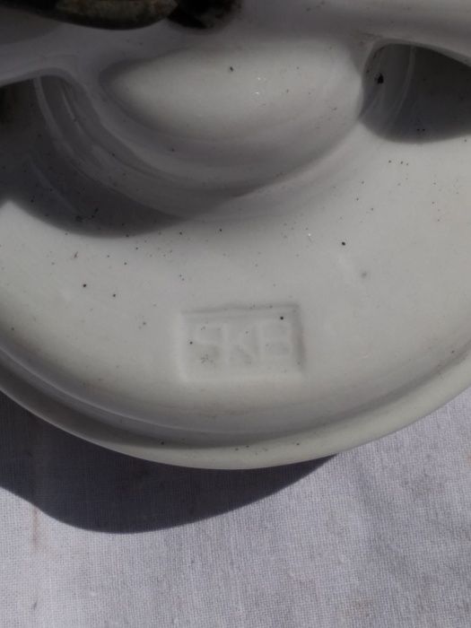 Lampa sufitowa antyczna porcelanowa szklana