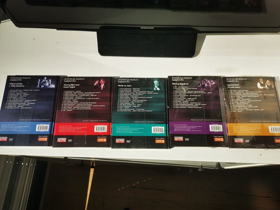 Kolekcja Polskich Kabaretów 15x DVD komplet nowe folia