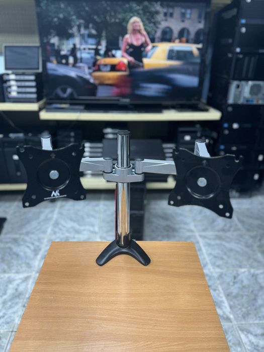 13"-27" Настільне кріплення (кронштейн) для 2х моніторів