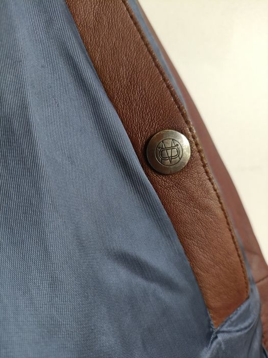 Куртка кожаная мужская Massimo Dutti.