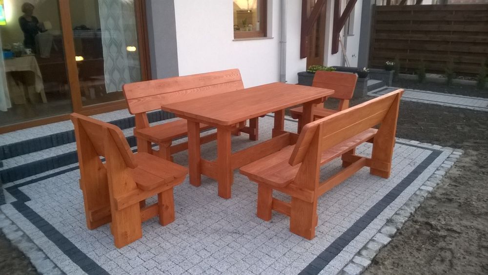 Ławki ogrodowe stół zestaw