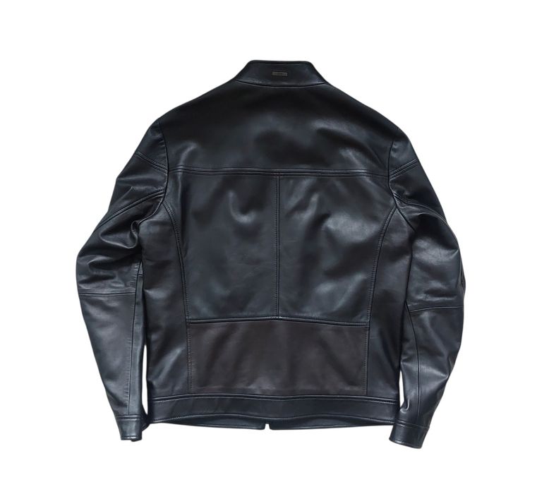 Hugo Boss nowa kurtka skórzana męska r. 52/L