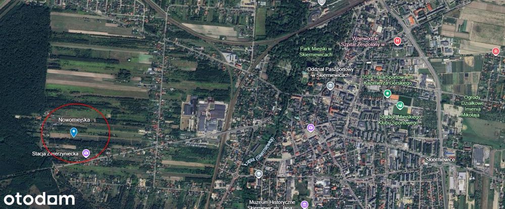 Działka budowlana o powierzchni 1141 m²