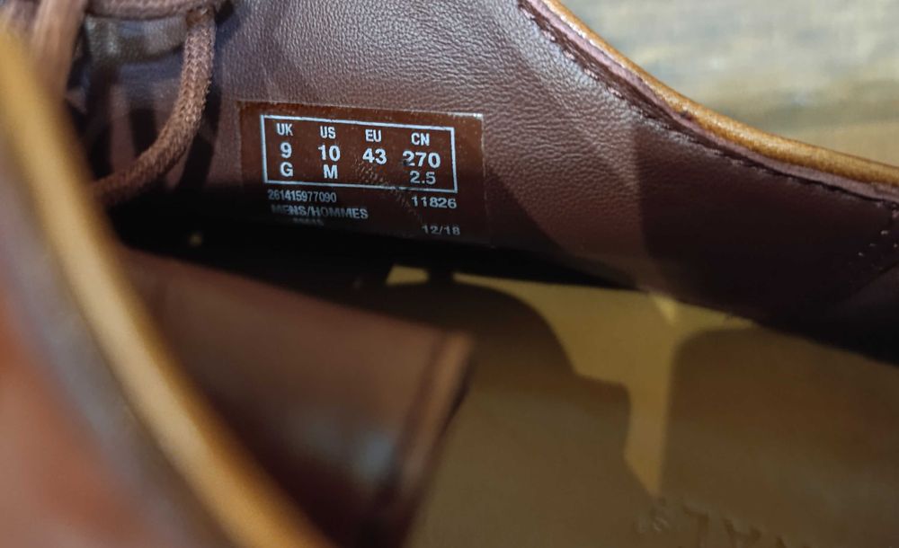 Clarks мужские дезерты с натуральной кожи туфли размер 43