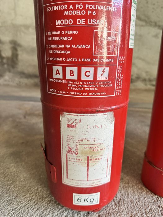 Extintores 5 vários tamanhos