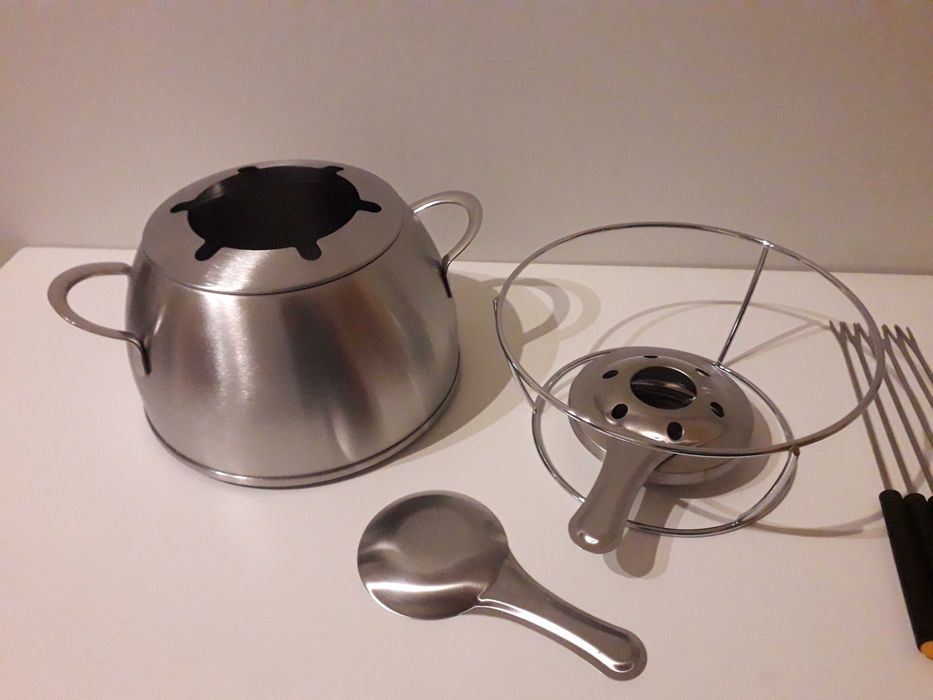 Fondue com lamparina