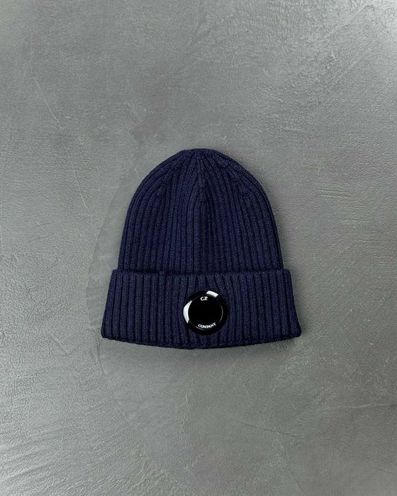 Шапка C.P. Company Lens Beanie Navy