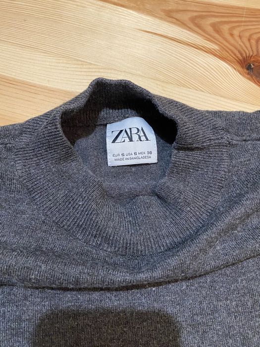 ZARA Golf Swetr Szary