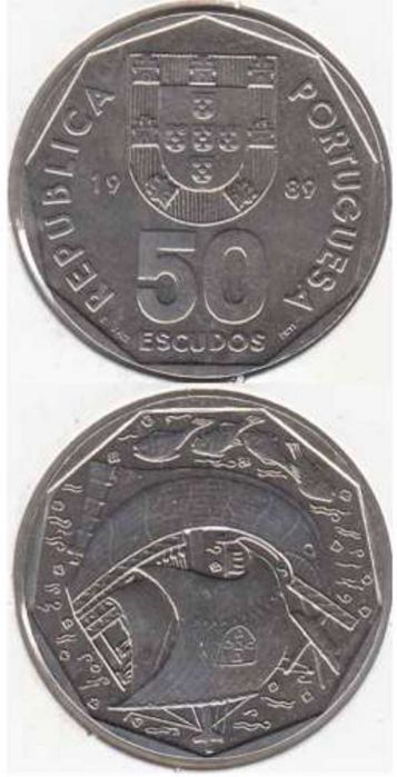 Moedas portuguesas de coleção 50$/100$00 escudos