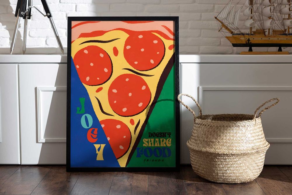 Vintage Plakat A3 Przyjaciele kultowe cytaty