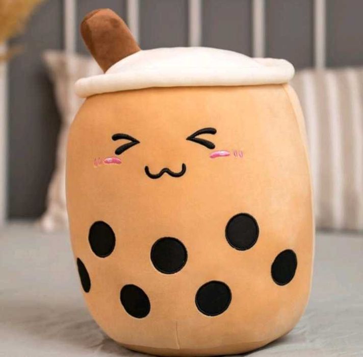 Miękka pluszowa poduszka pluszak 25cm Kawaii Bubble Milk Tea Boba Cup