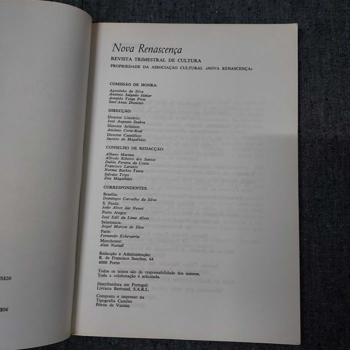 Nova Renascença-Revista Trimestral de Cultura 1/51