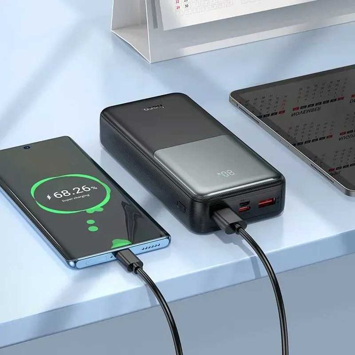 20000mAh HOCO J136A 22.5w якісний оригінальний павербанк; Портативна батарея зі швидкою зарядкою. Зарядний пристрій Power Bank xiaomi baseus redmi