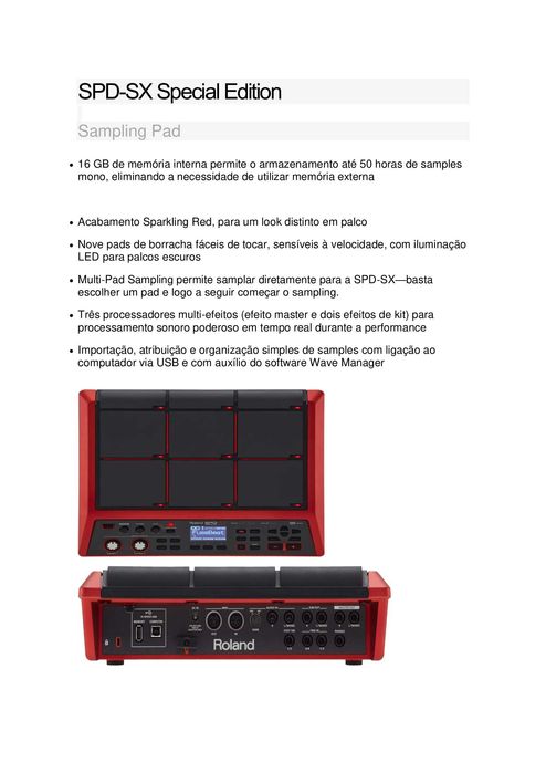 SPD-SX Special Edition,  Rigorosamente Novo , oferta de Tripé
