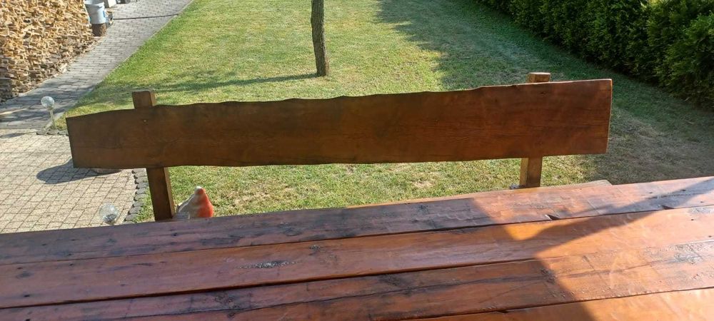 Zestaw mebli ogrodowych drewnianych