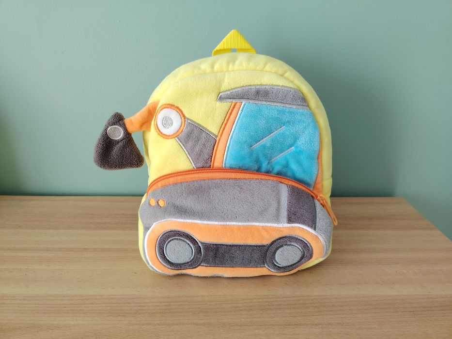 pluszowy plecak koparka