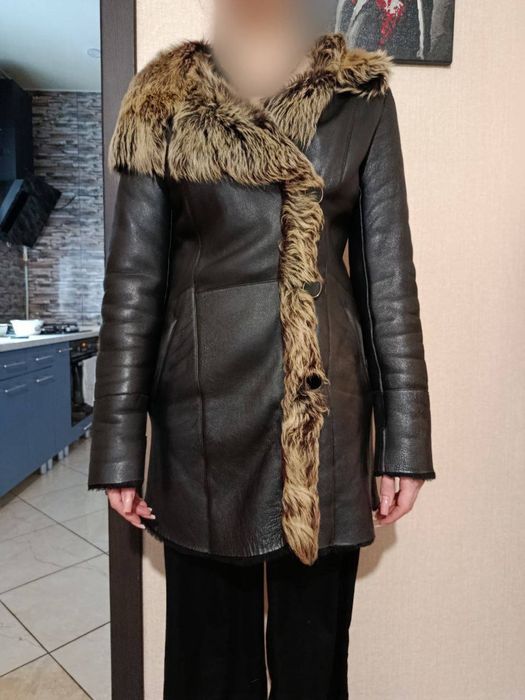 Дубльонка жіноча,шкіряна, розмір S-M