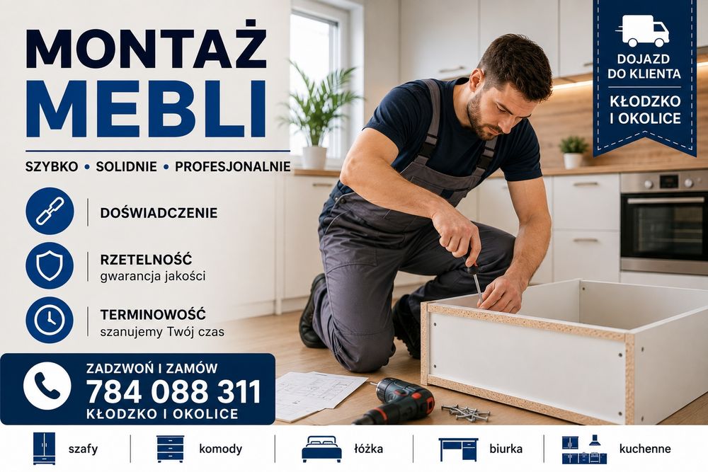 Usługi montaż mebli