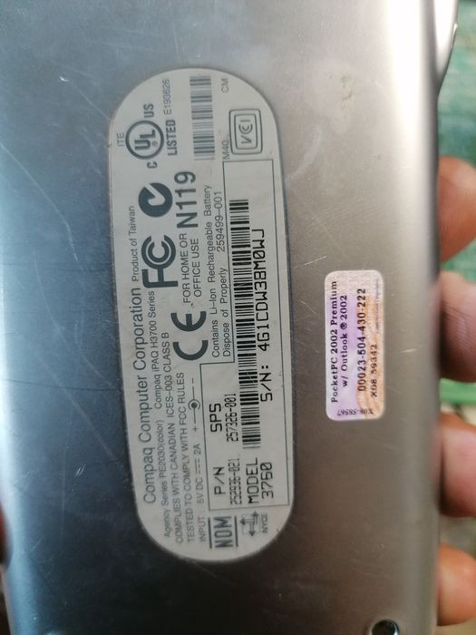 Vendo IPAQ pocket pc