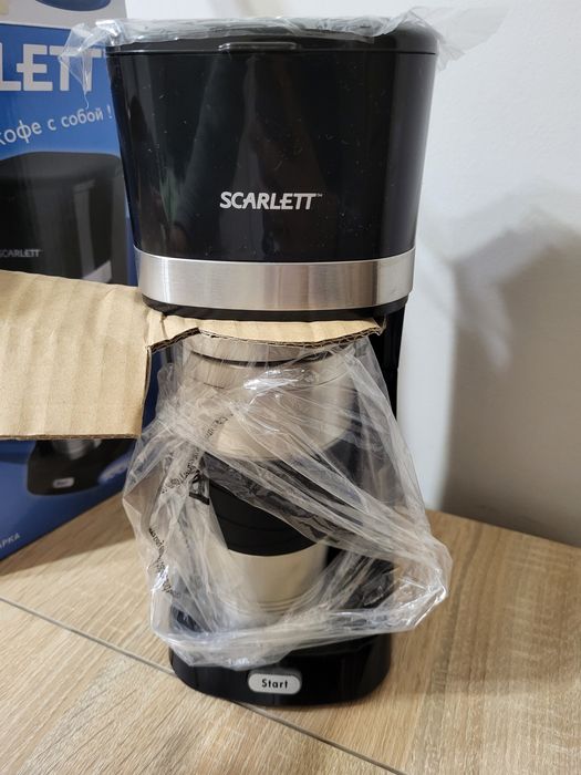 Крапельна кавоварка Scarlett термочашка 450мл  капельна кофеварка нова