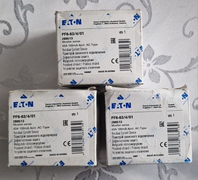 ‼️‼️ ‼️ Wyłącznik różnicowoprądowy 6kA PF6-63/4/01 ‼️‼️ ‼️