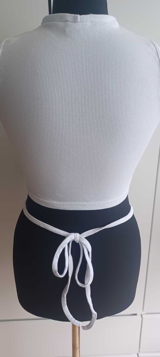 Crop top biały Pakuten L/XL