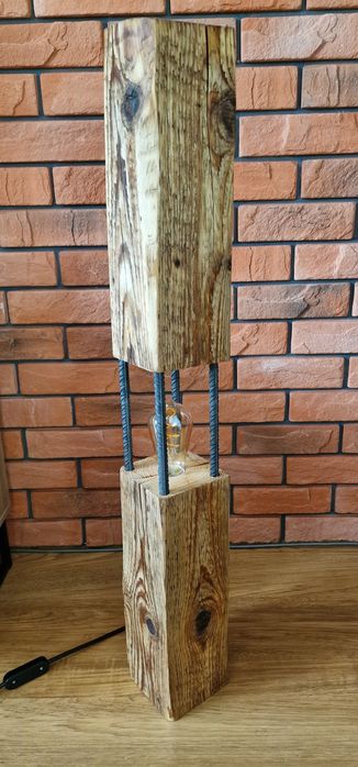 Lampa drewniana Hand Made Loftowy styl