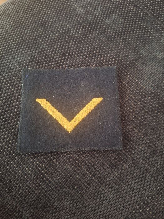 Haftowany stopień "bosmana" na kurtkę, mundur, bluzę lub sweter  8x7cm
